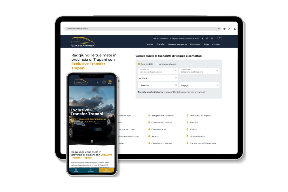 Exclusive Transfer Trapani - Noleggio con conducente con preventivi online