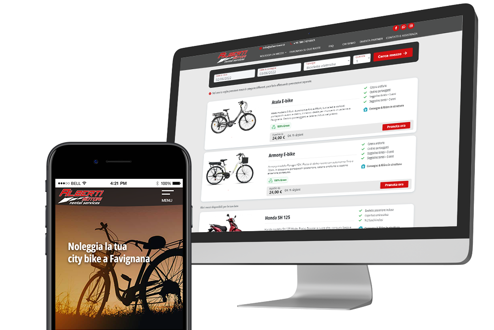Albertirent.it - Noleggio due ruote a Favignana con booking online