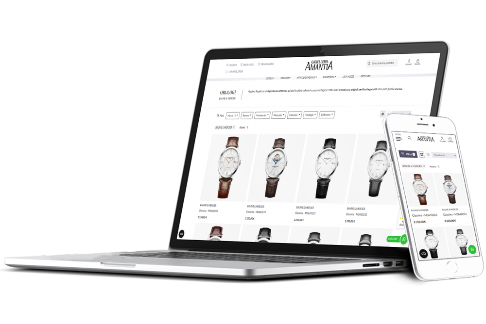 Amantia.it - Dal punto vendita ai gioielli online